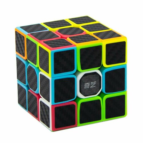 Скоростной кубик Рубика 3х3 QiYi Warrior S Carbon комплект кубик рубика для новичка qiyi mofangge warrior s 3x3x3 книга как собрать кубик