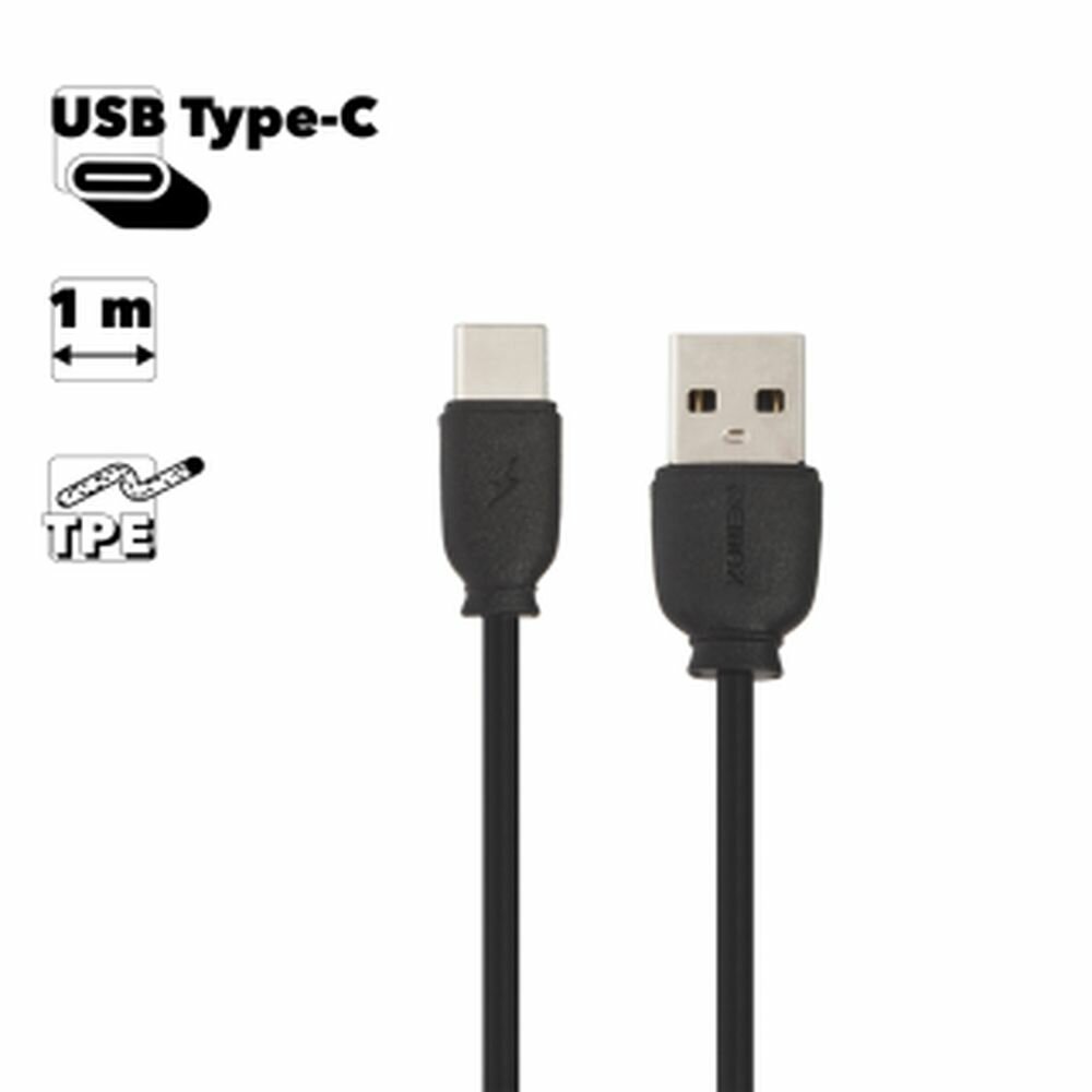 USB кабель Remax Cable For Type-C RC-134a USB Type-C, черный