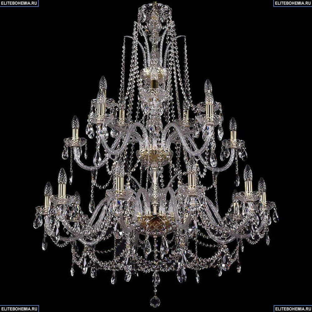 1411/10+5+5/360/2d/G Хрустальная подвесная люстра Bohemia Ivele Crystal