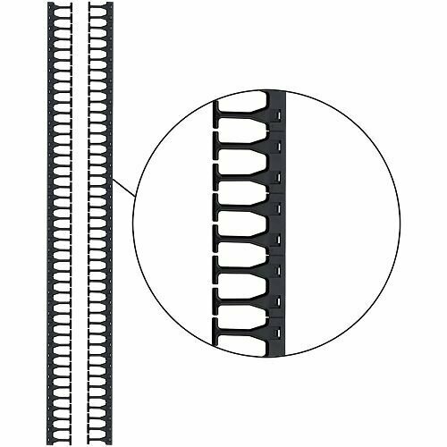 Органайзер Lanmaster LAN-DC-CB-42Ux8-PFS 42U с пальцами глубиной 106 мм для шкафов DCS шириной 800 мм 2 шт в компл черная 10458₽