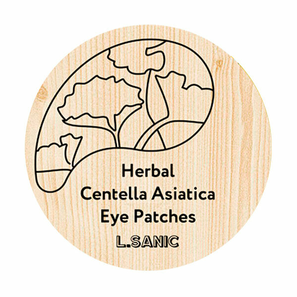L.Sanic Herbal Centella Asiatica Hydrogel Eye Patches Укрепляющие патчи для глаз с экстрактом центеллы азиатской