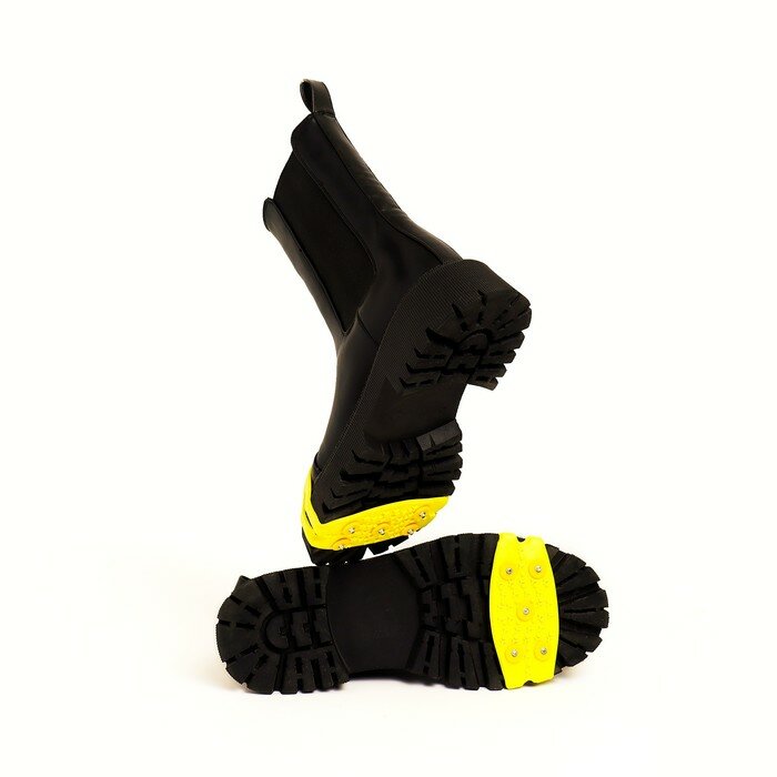 Шипы для обуви на толстой резине 5 шипов, универсальные, желтые 9775138