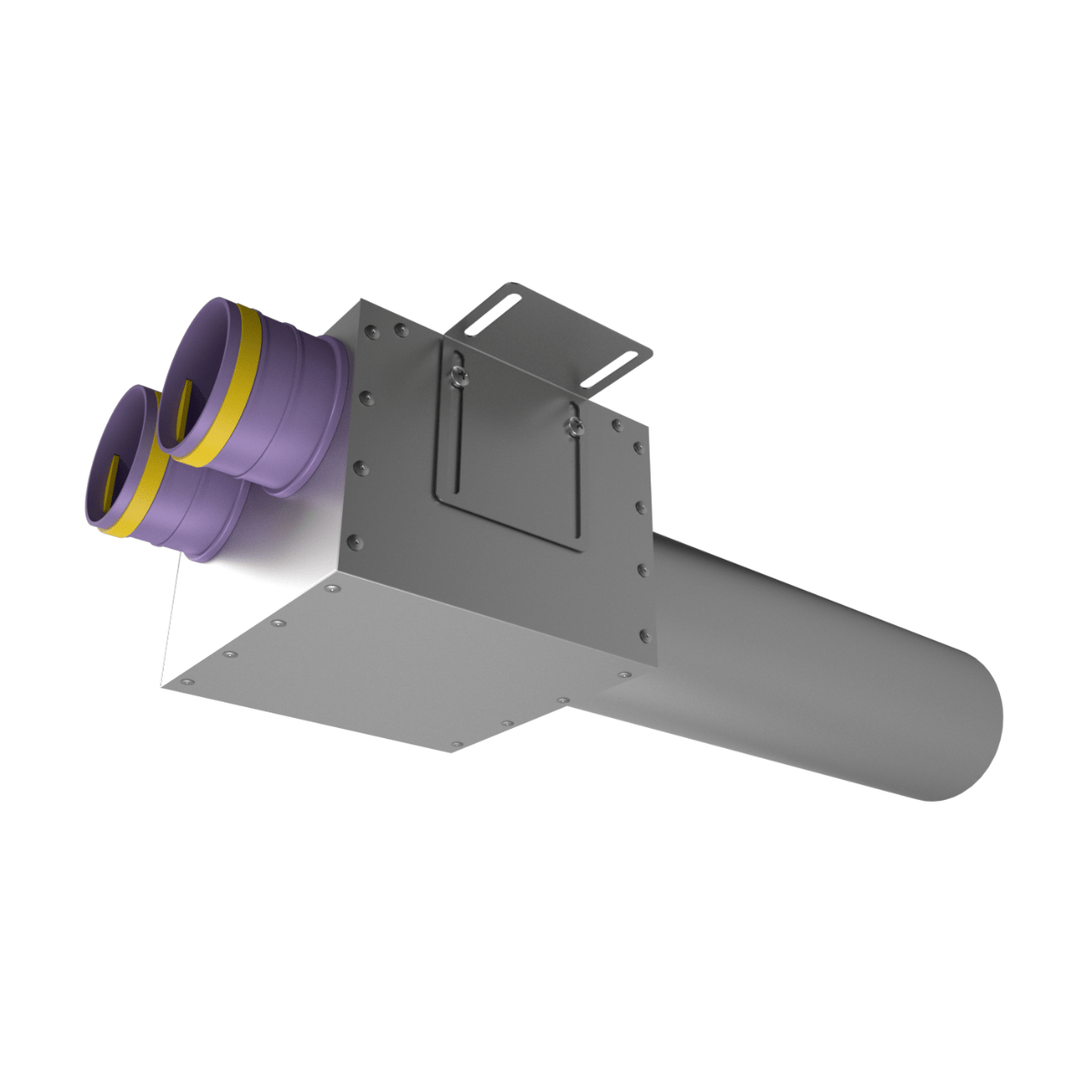 Provent VPD 125/90×2 адаптер (пленум) прямой круглый на 2 выхода