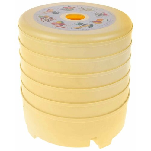 Электросушилка для овощей фруктов рыбы грибов и трав Суховей МП-5 оранжевый 500900₽