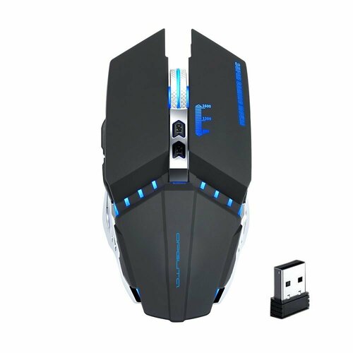 Игровая мышь беспроводная USB 24ГГц аккум 10м Орбита OT-PCM71 Черная 120800₽