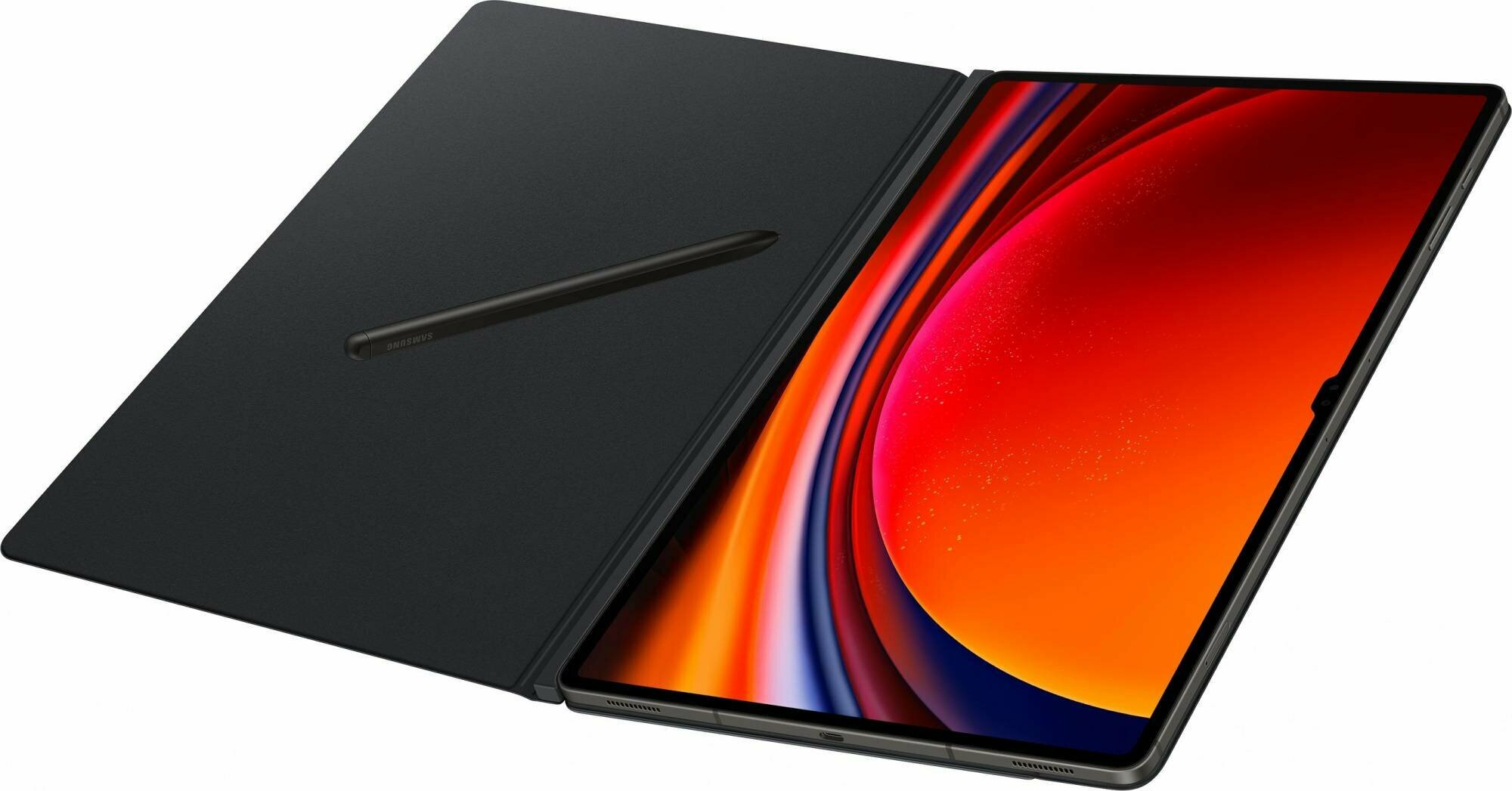 Чехол SAMSUNG для Galaxy Tab S9 Ultra Smart Book Cover полиуретан черный (EF-BX910PBEGRU)