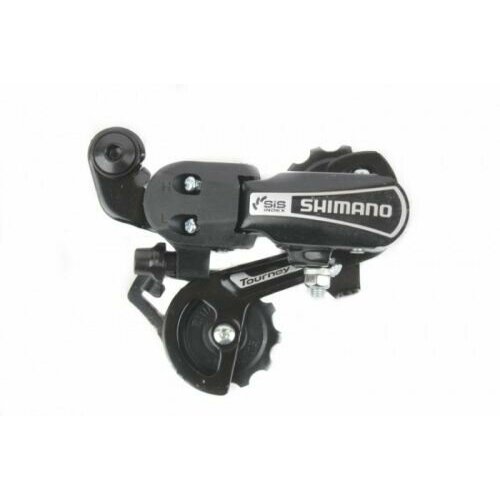 фото Переключатель задний shimano tourney, ty21-b, ss, 6ск, крепление на болт, цв. черн, без уп.