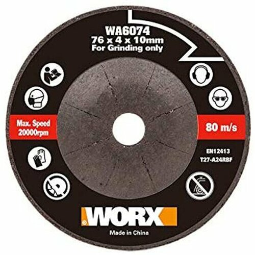 Шлифовальный диск WORX WA6074, 76х4х10 мм