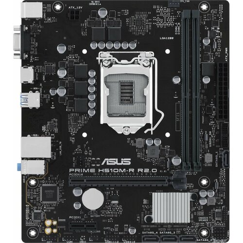 Материнская плата Asus PRIME H510M-R R20-SI Soc-1200 Intel H470 2xDDR4 mATX AC97 8ch71 GbLANVGAHDMI White Box 943000₽