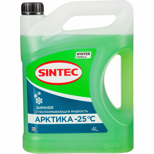 Жидкость незамерзающая Sintec Арктика -25 С 4л фирм. кан. 3 штуки/упаковка