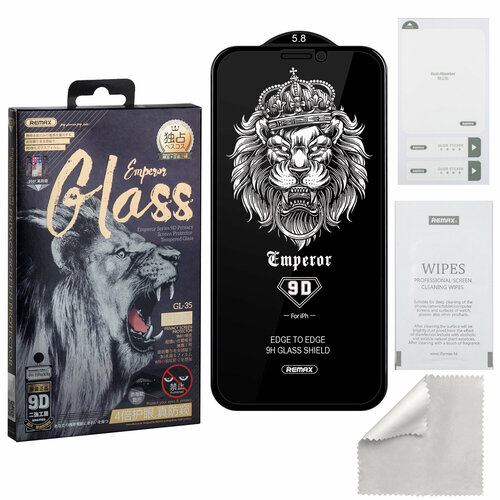 Защитное стекло для iPhone 11 Pro/XS/X 9D Private Emperor Series GL-35 REMAX защитное стекло remax gl 32 emperor для смартфона apple iphone 12 pro max 9d 0 22мм 9h черное