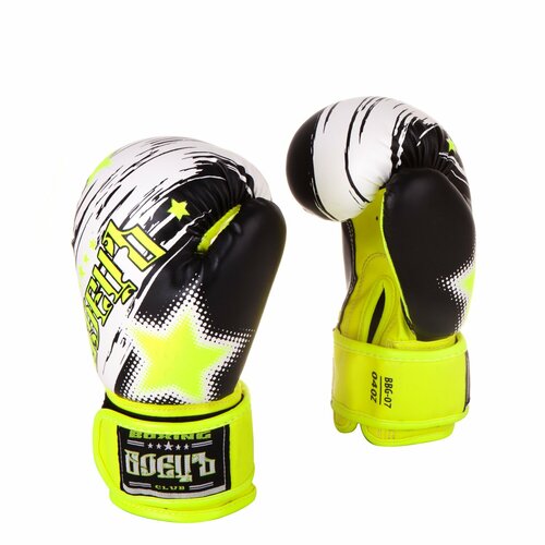 Боксерские перчатки боецъ Bbg-07 зеленые размер 4 oz