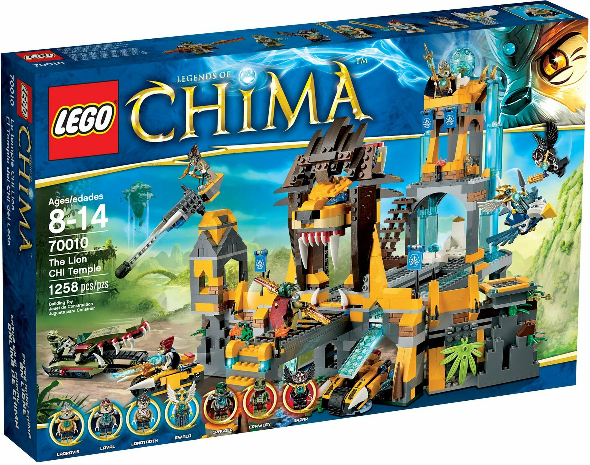 Конструктор LEGO Legends of Chima 70010 Храм ЧИ клана Львов, 1258 дет.