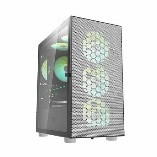 Корпус darkFlash DLM21 MESH mATX, Mini-Tower, без БП белый (DLM21-WH)