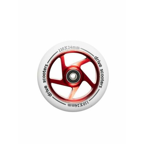drive scooters руль titanium drive scooters t metallic red Колесо Drive Scooters Blade 110mm white/red