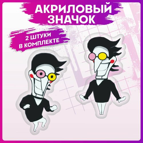 фото Значки на рюкзак набор deltarune спамтон 1-я наклейка