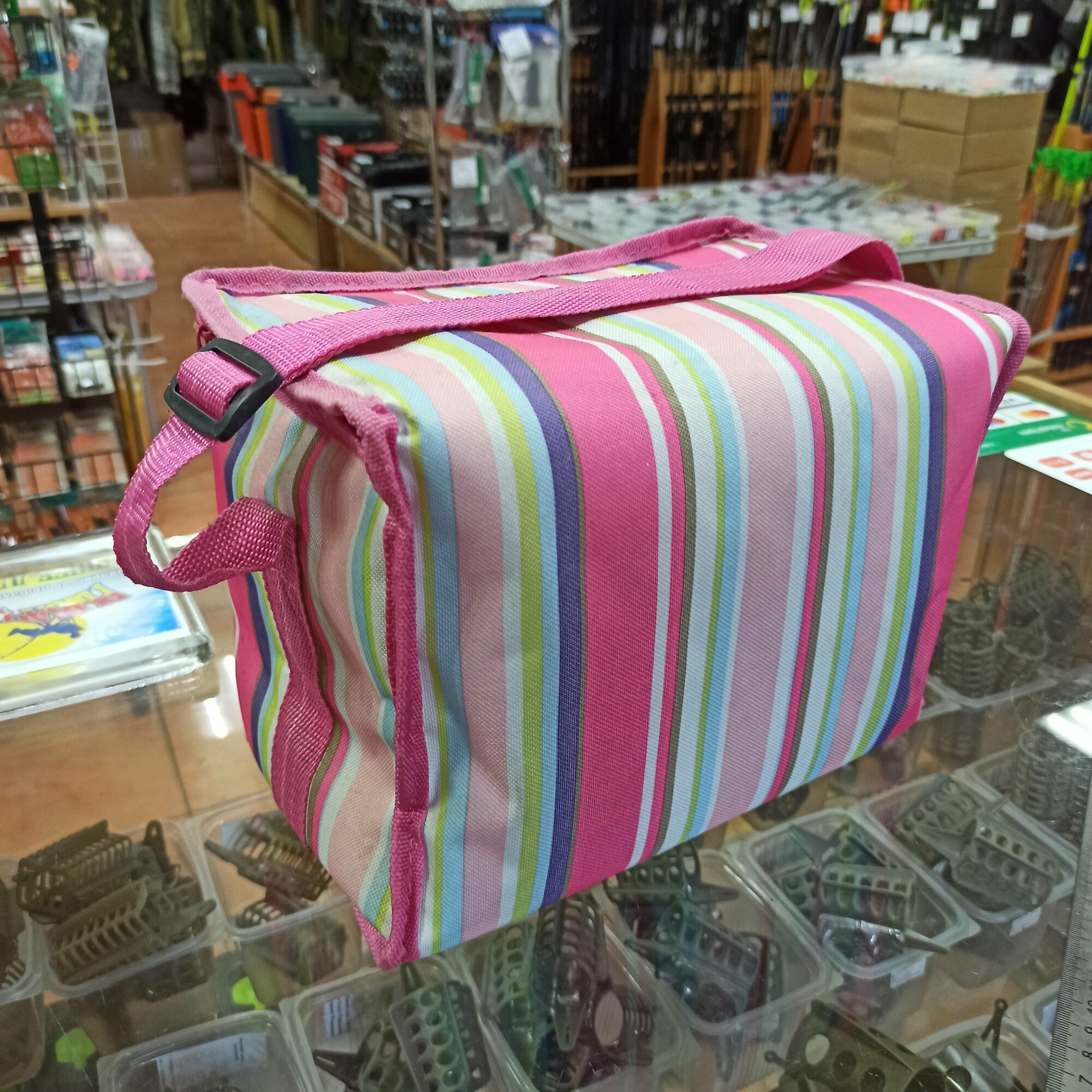 Термосумка для пикника яркое лето радуга  оксфорд  полиэтилен  280 х 160 х 200 мм  9 л 