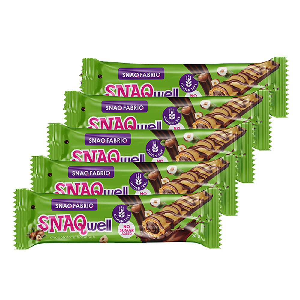 Snaq Fabriq, SNAQwell, 5х20г (Chocolate & Hazelnut)