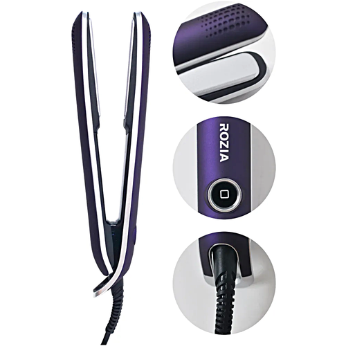 Профессиональная плойка для волос Rozia Выпрямитель для волос Утюжок Щипцы Rozia Уход за волосами Фиолетовый 299000₽