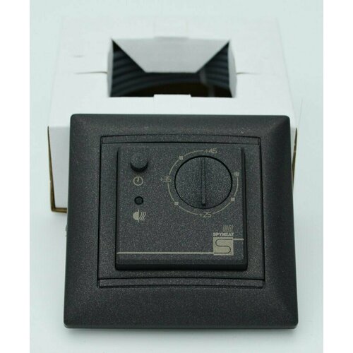 Терморегулятор/термостат теплого пола SpyHeat ETL-308B (встраиваемый) графит