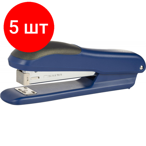 степлер sax 239 n24 6 до 25 лист синий Комплект 5 штук, Степлер SAX 49 (N24/6) до 25 лист. синий/
