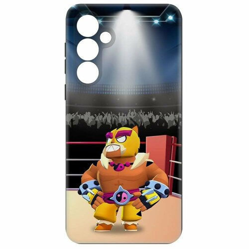 Чехол-накладка Krutoff Soft Case Brawl Stars - Эль Тигро для Samsung Galaxy S23 FE черный чехол накладка krutoff soft case brawl stars эль тигро для samsung galaxy a05s черный