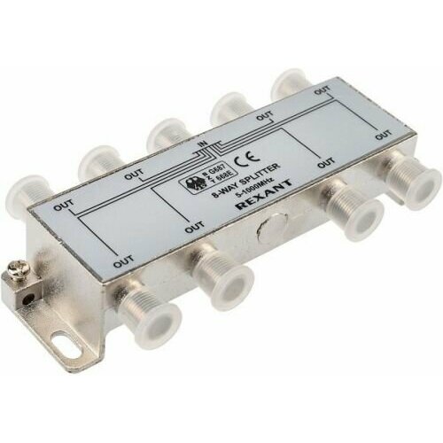 Сплиттер Rexant 05-6005 ТВ х 8 под F разъём 5-1000 МГц