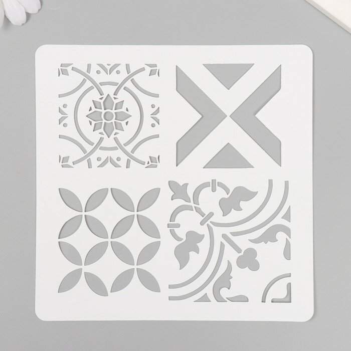 фото Трафарет плитка 15х15 см 10217039