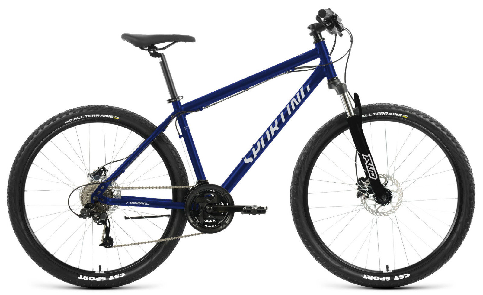 Горный велосипед Forward Sporting 27,5 3.2 HD (2023) 19" Сине-серебристый (171-184 см)