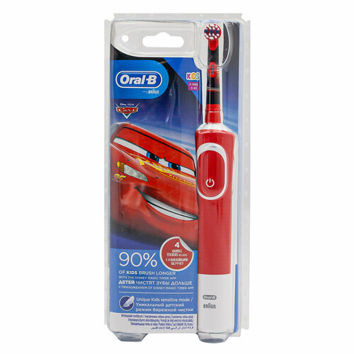Детская электрическая зубная щетка Braun Oral-B Vitality D100 Kids Тачки 3 499000₽