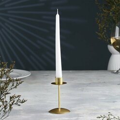 Подсвечник "Боб" металл на одну свечу, 7,4х12 см, золотой 9928318
