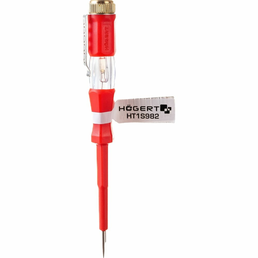 HOEGERT TECHNIK Отвертка индикатор напряжения 100- 500 В, SL3, 140 мм HT1S982
