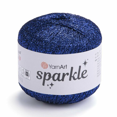 Пряжа Sparkle YarnArt, синий - 1324, 60% полиэстер металлик, 40% полиамид, 6 мотков, 25 г, 160 м.