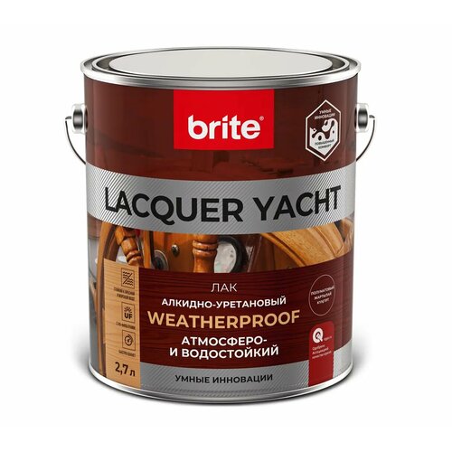 Лак яхтный Lacquer Yacht 2.7 л полуматовый лак яхтный lacquer yacht 0 9 л полуматовый