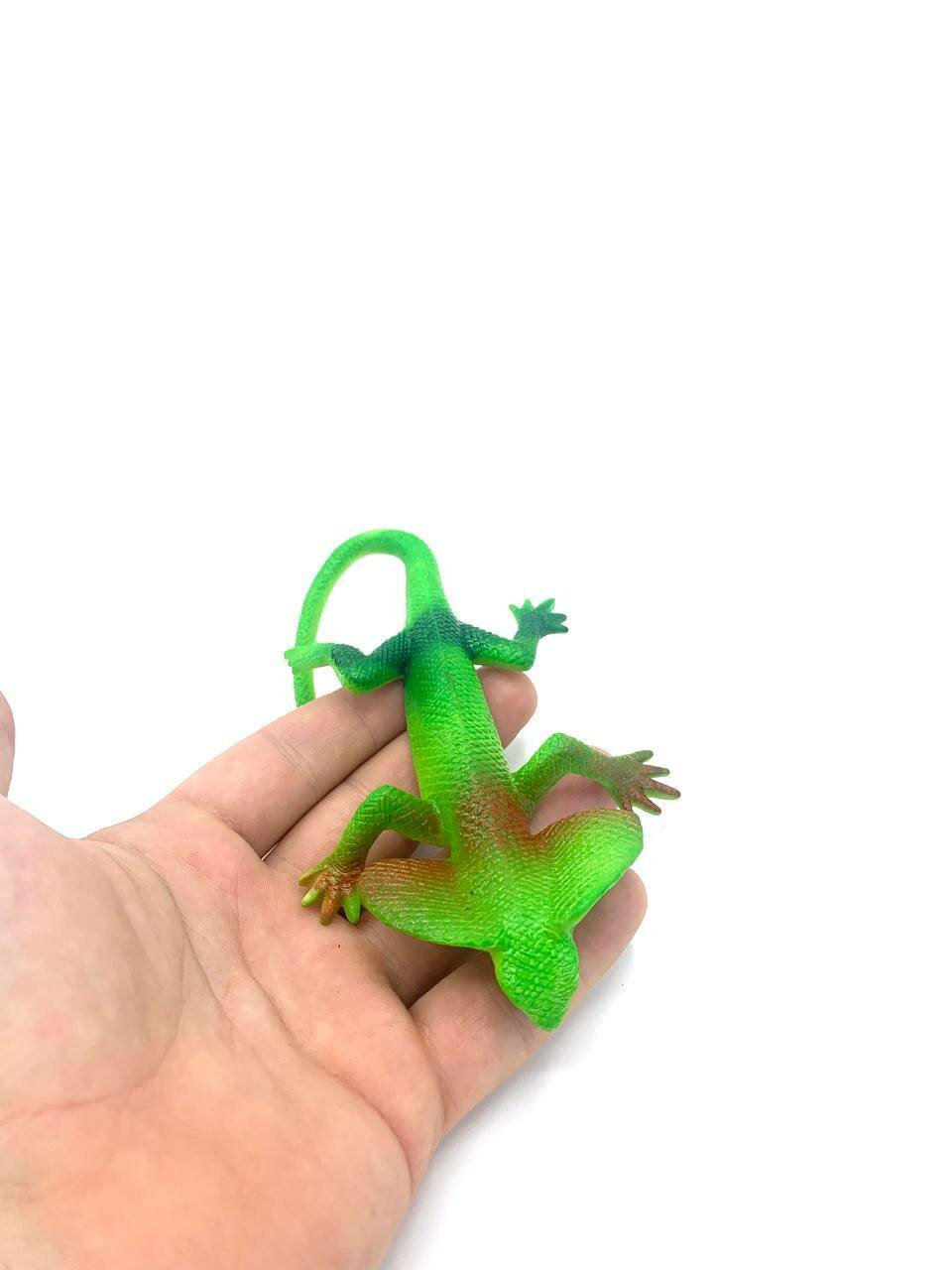 Животные-тянучки Антистресс Ящерица Зеленая из термопластичной резины