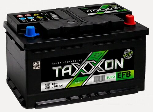 Изображение товара Аккумулятор автомобильный Taxxon EFB 85 А/ч 800 А обр. пол. низкий Евро авто (315x175x175) 58514 736085