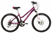 Подростковый велосипед Novatrack Jenny Pro Disc 24" (2023) 14" Бордовый (135-155 см)