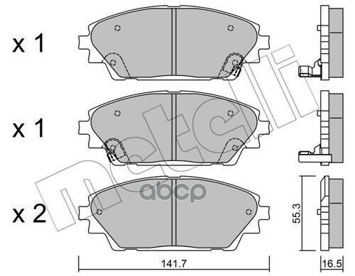 Колодки Тормозные Metelli арт. 22-0992-0