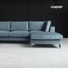 Фото #15 Угловой диван-кровать Lincoln Corne Lounge 260 Велюр, цвет Velutto 01, беспружинный, 260х180х84, в гостинную, зал, офис, на кухню