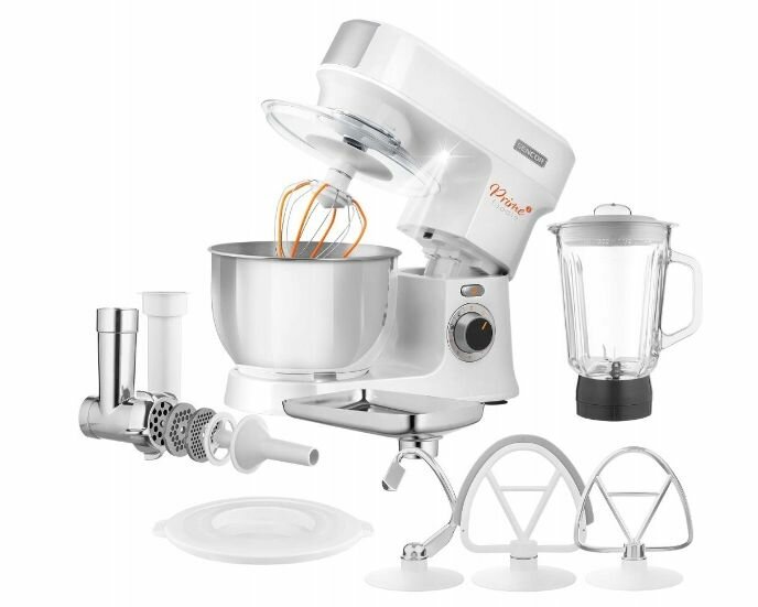 Планетарный кухонный комбайн Sencor Stand Mixer Multifunctional STM 3760WH 1000 Вт, белый