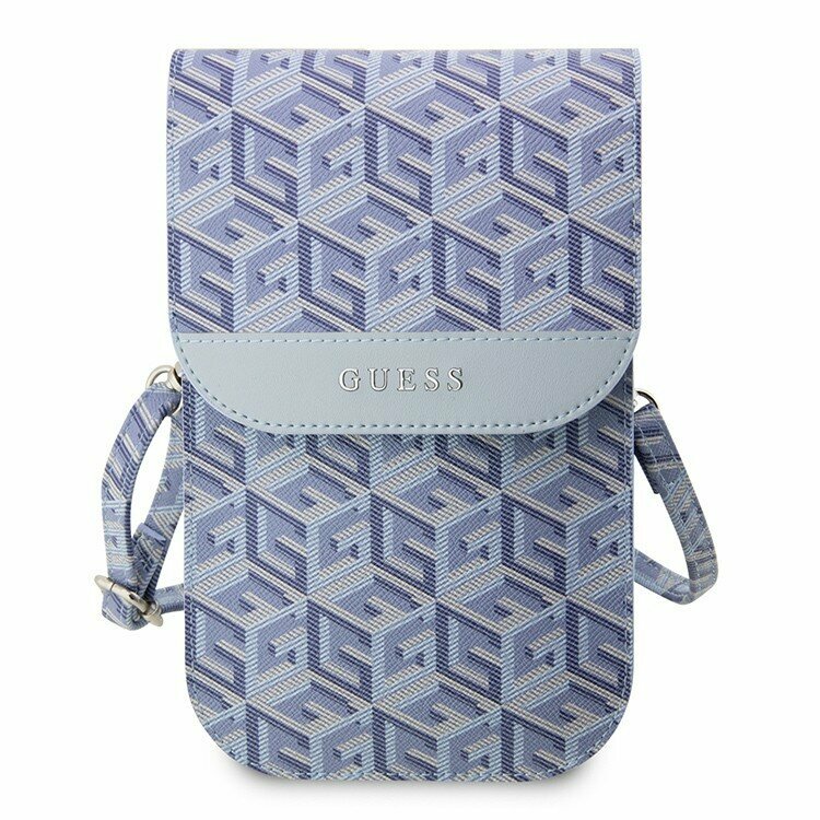 фото Сумка Guess Wallet Bag G CUBE для смартфонов, голубая