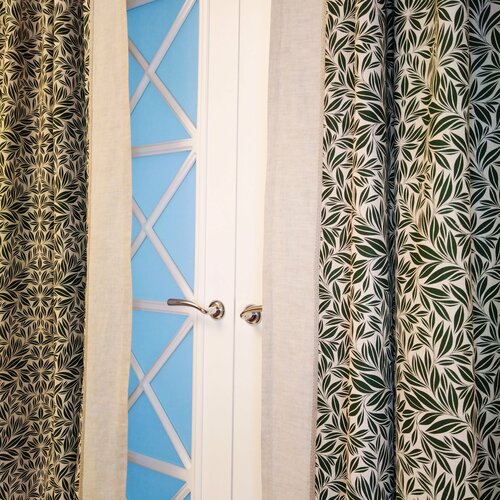 Шторы льняные 