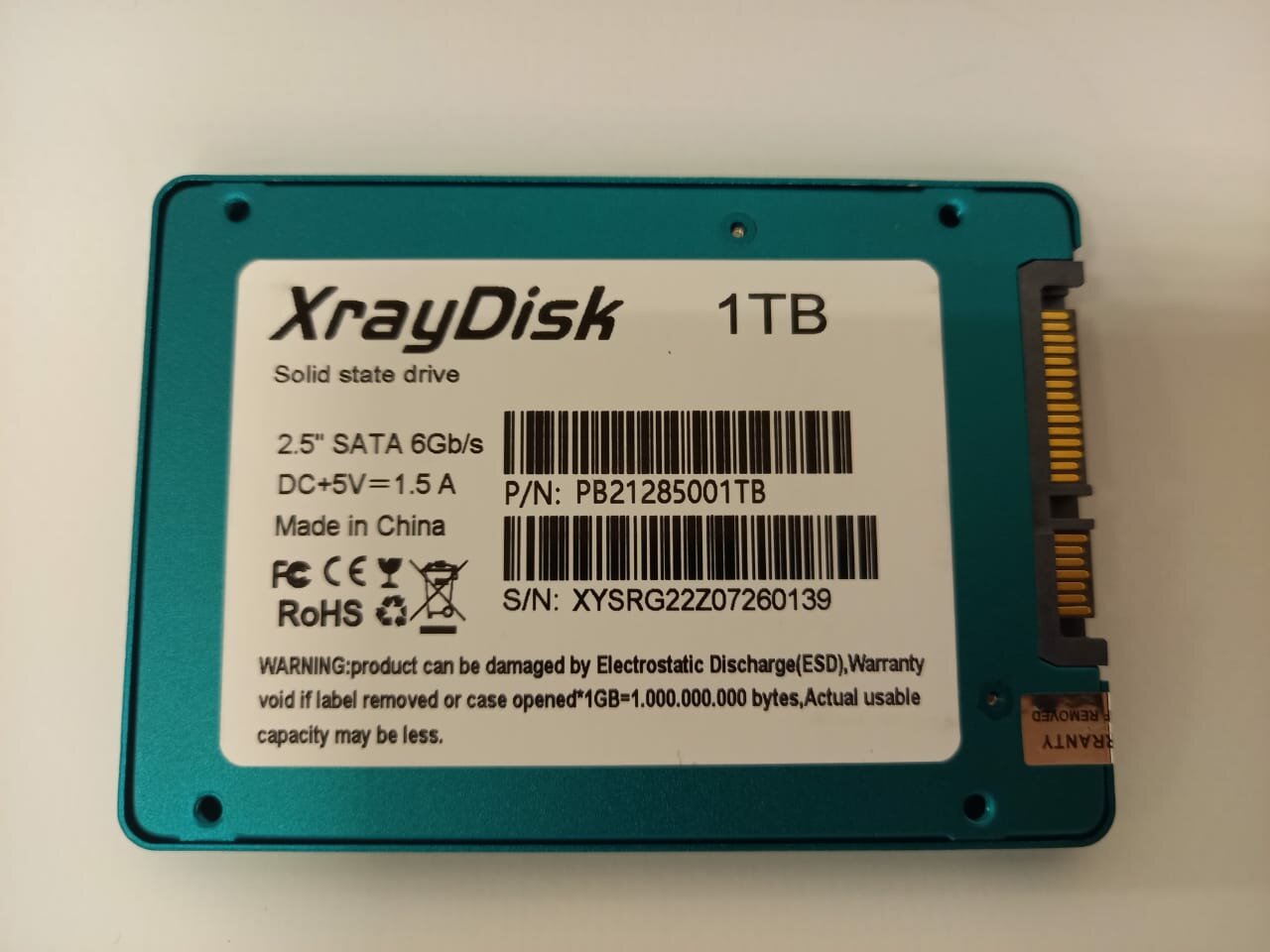 Твердотельный накопитель XrayDisk 1 ТБ SATA PB21285001 — фото 14
