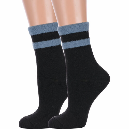 фото Носки hobby line, 2 пары, размер 36-40, черный