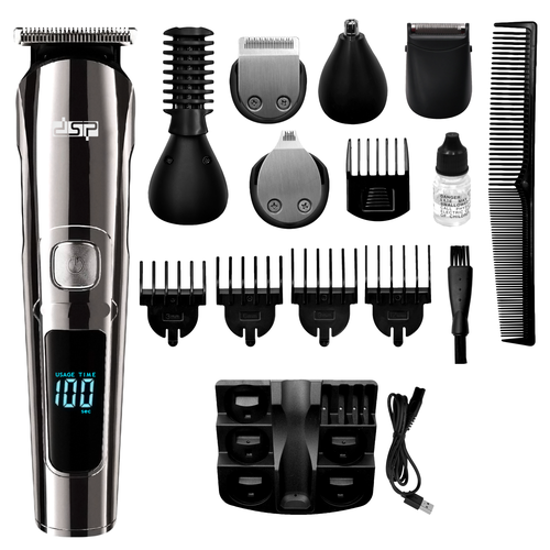Универсальный триммер 11 в 1 для бритья мужской Беспроводной профессиональный инструмент Парикмахерская машинка для стрижки волос и челки 2221₽