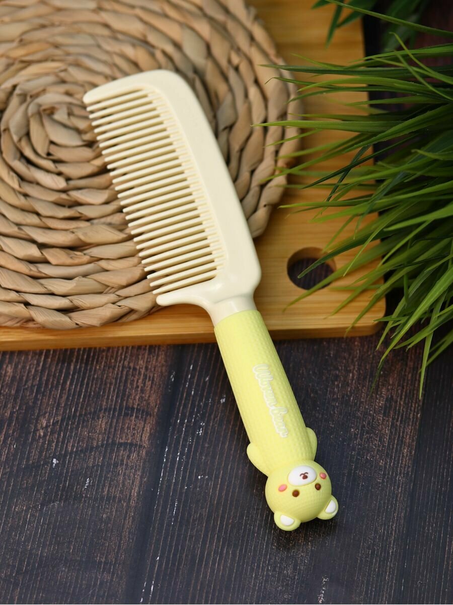 Расческа для волос, гребень Wonen bear yellow