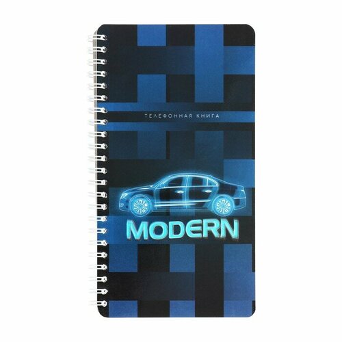 Телефонная книжка А5, 80 листов в линию на гребне 