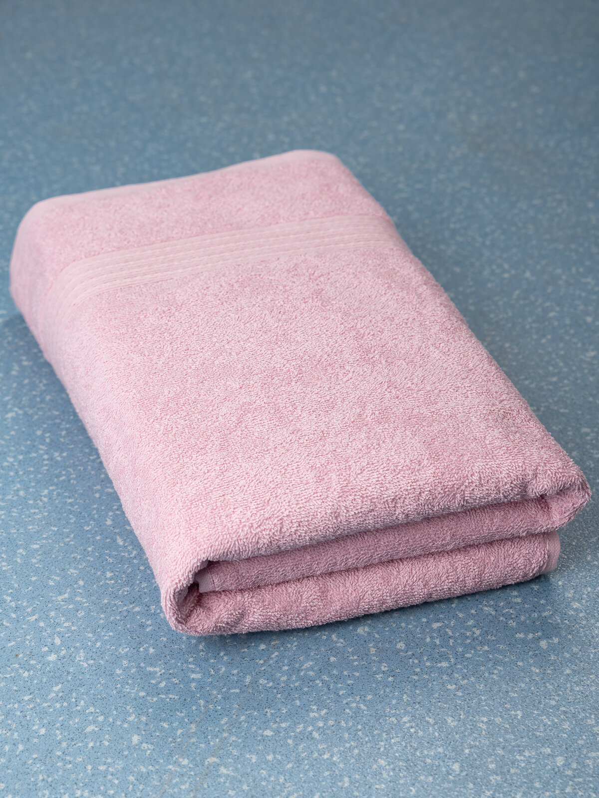 Полотенце махровое банное 70х130 см Розовый - фотография № 2