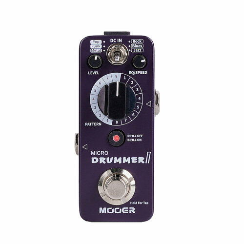 Драм-машина Mooer Micro Drummer II мини драм машина метроном mooer micro drummer