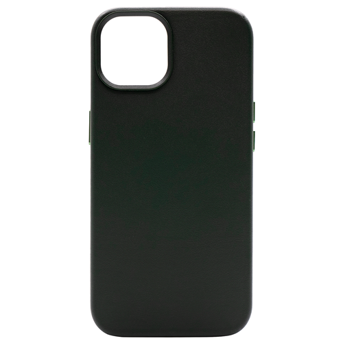 Чехол для iPhone 14 Plus кожаный с MagSafe Зеленый